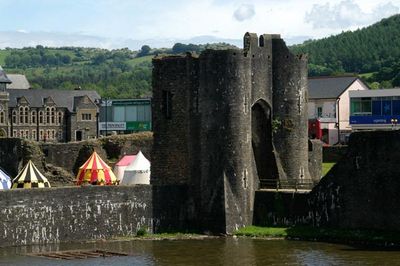 caerphilly castle entrance