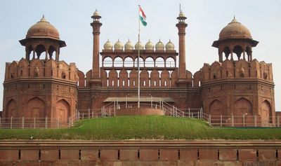 red fort in delhi