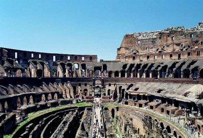 interior of the roman colosseum