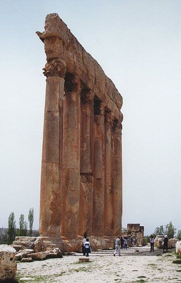temple of jupiter in lebanon